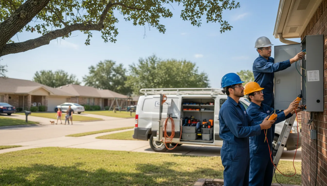 Certified electrician providing emergency electrical services in La Rue, OH
